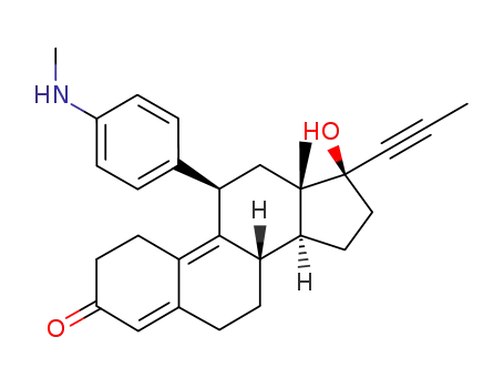 (8S,11R,13S,14S,17S)-17-hydroxy-13-methyl-11-(4-(methylamino)phenyl)-17-(prop-1-yn-1-yl)-1,2,6,7,8,11,12,13,14,15,16,17-dodecahydro-3H-cyclopenta[a]phenanthren-3-one