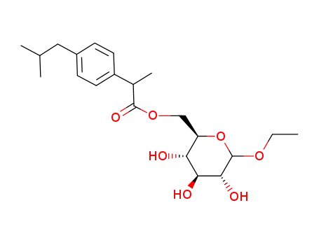 ethyl 6-O-(2'-(4'-isobutylphenyl)propionyl)-D-glucopyranoside