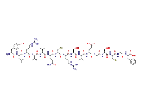 H-Tyr-Leu-Arg-Ile-Val-Gln-Cys-Arg-Ser-Val-Glu-Gly-Ser-Cys-Gly-Phe-OH